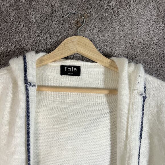 Anthropologie FATE Hoodie Open Cardigan Womans Small Multicolor Acrylic Open - Picture 6 of 13